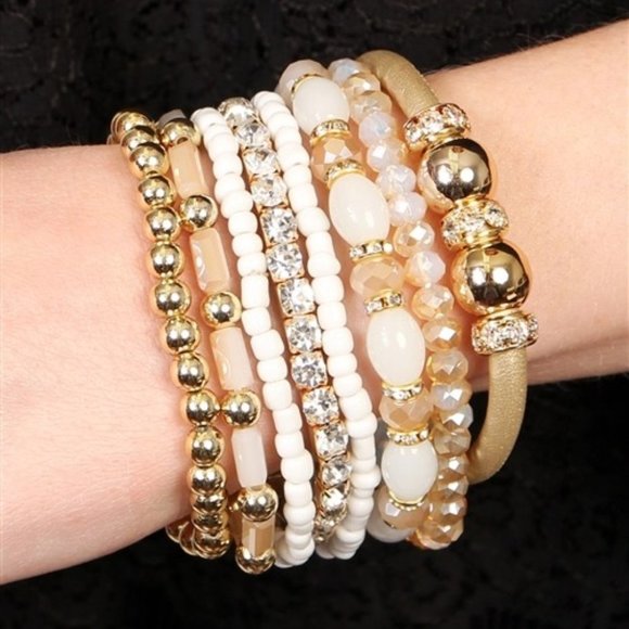 Jewelry - NATURAL MULTI LINE BRACELET